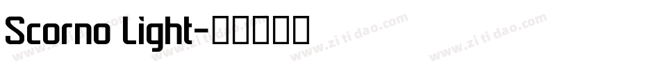 Scorno Light字体转换